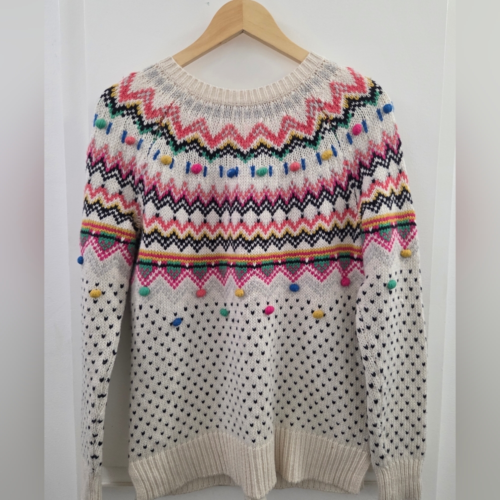 Talbot's Women's Pom Pom Sweater